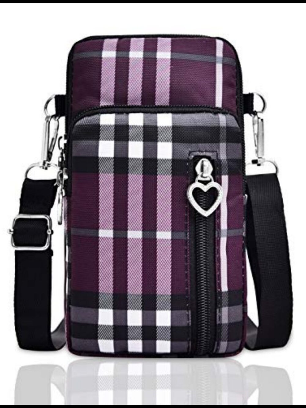 Lightweight Nylon Small Crossbody Phone Purse Travel Pouch Shoulder Bag